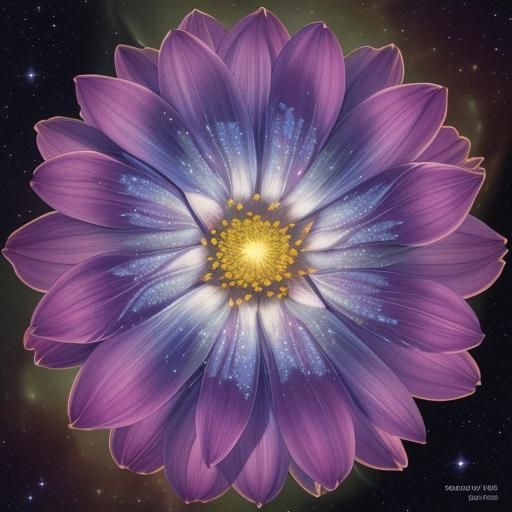 Cosmic botanical illustration