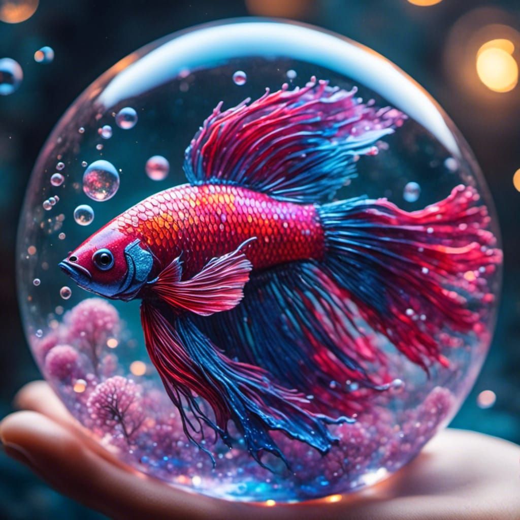 Beautiful Betta Bubble
