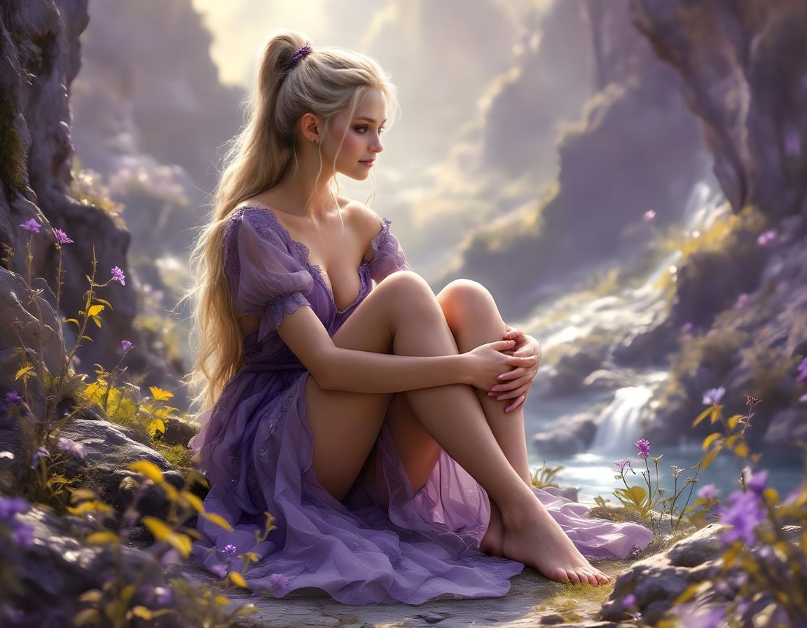 Norse Goddess in Fantasy Art Style