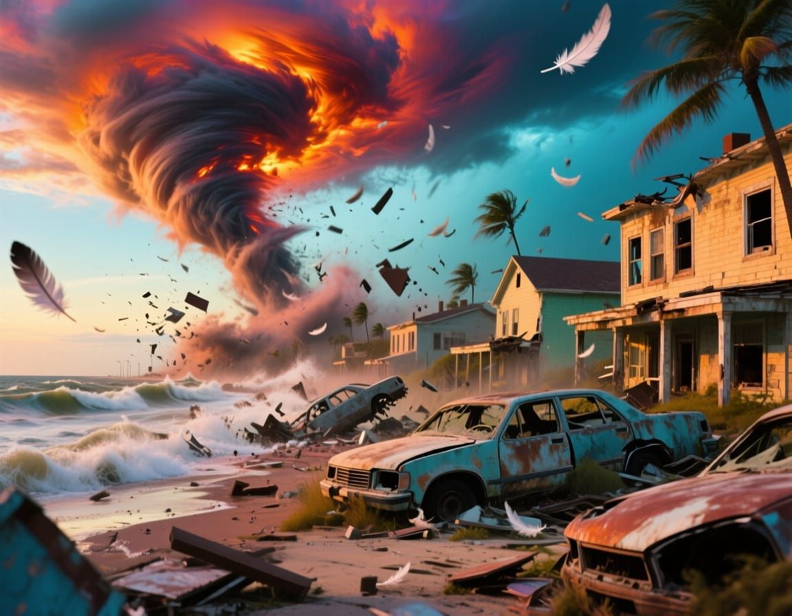 Category 5 Hurricane Devastates Abandoned Seaside Community