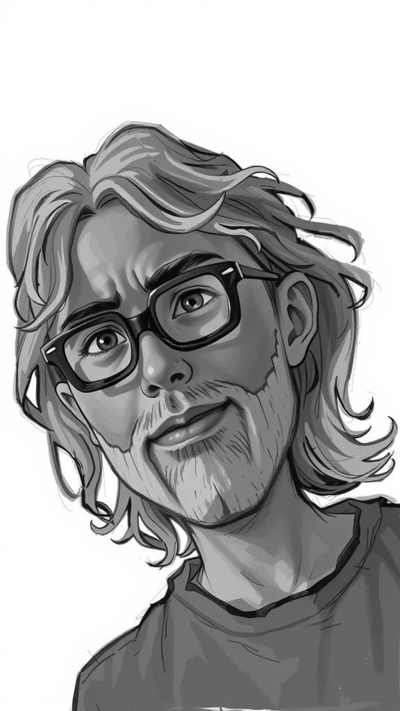 Confident Young Rebel in Vibrant Street Attire, Set Against ...