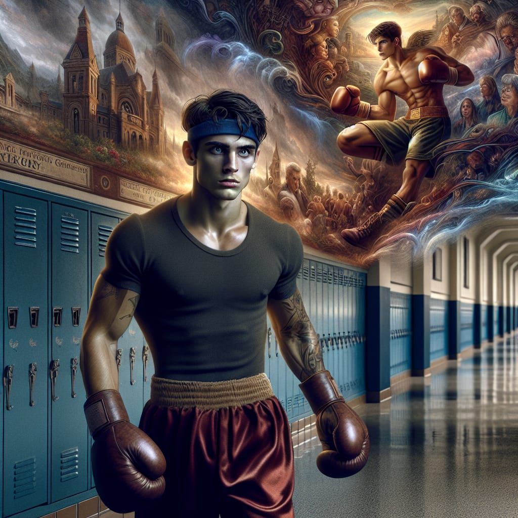Young Rocky Balboa: Detailed Matte Painting