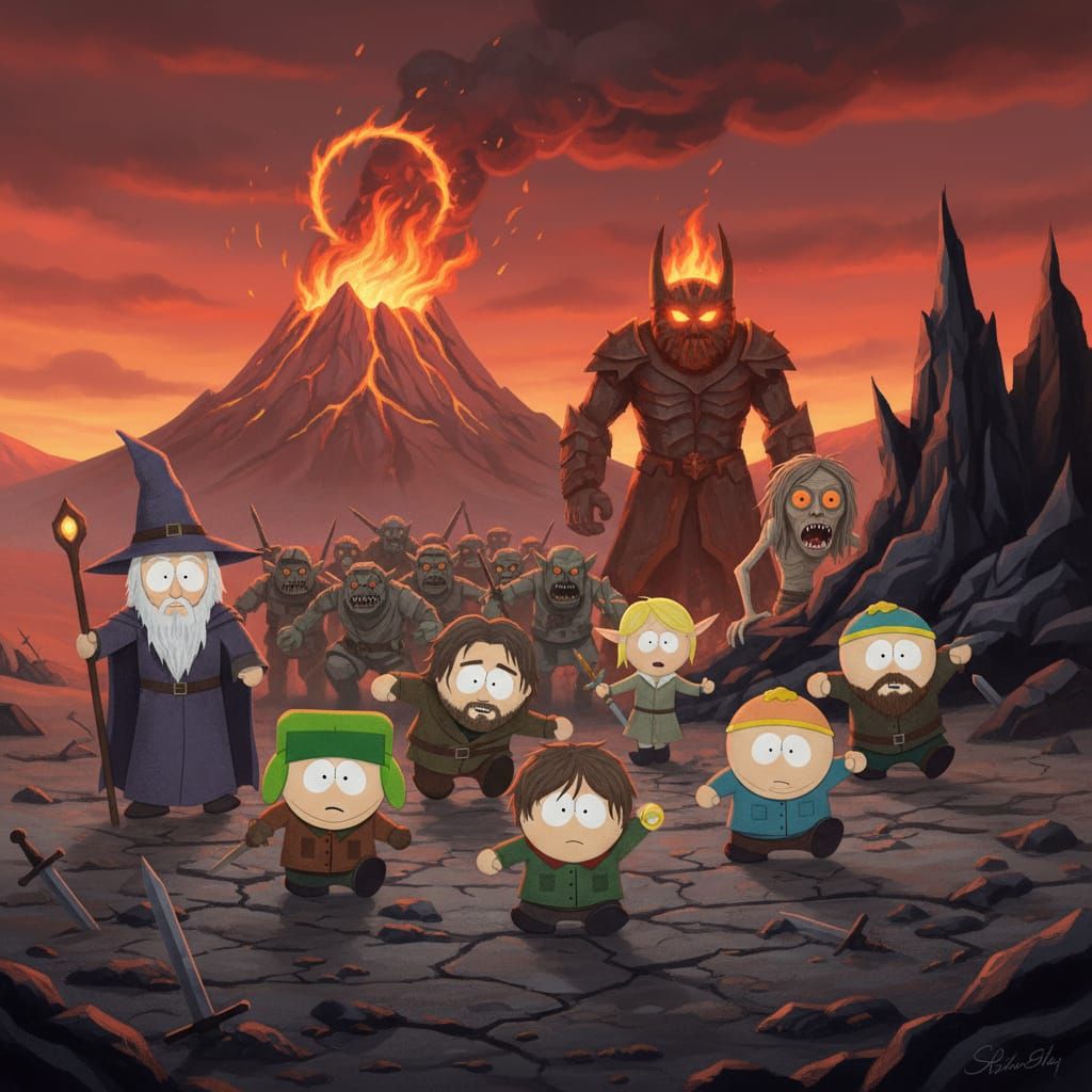 South Park Characters in Lord of The Rings Style