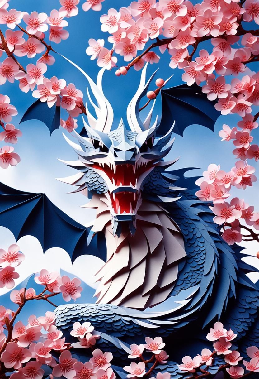 Kirigami Dragon
