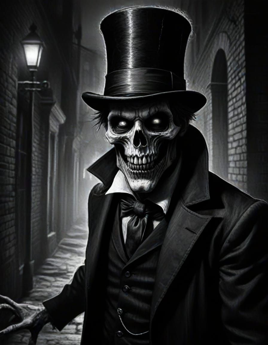 Terrifying Monster Lurking in Shadowy Alleyway Poster