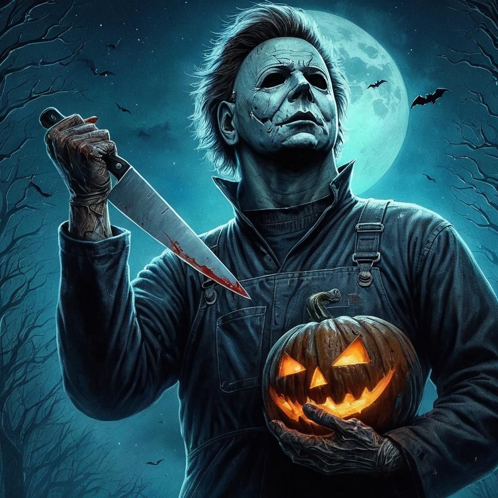 Michael Myers Gothic Horror Artwork