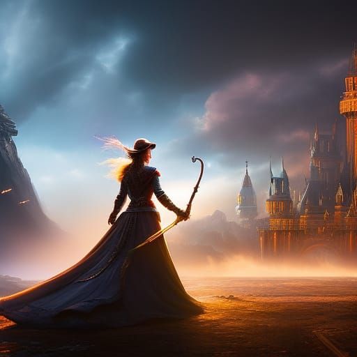 Dramatic Dance: Hyperrealistic Dark Fantasy Art