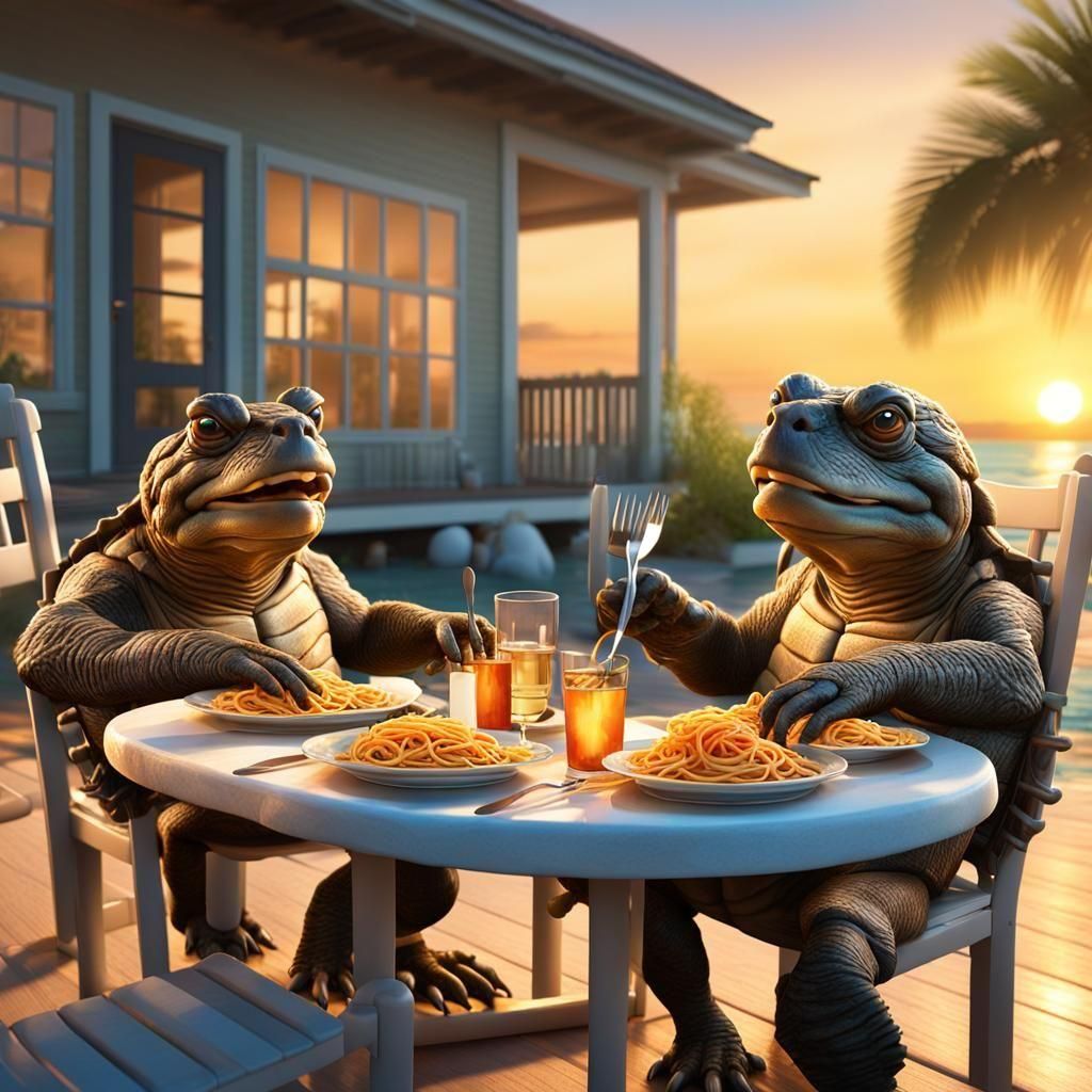 Fork with spaghetti in his hand