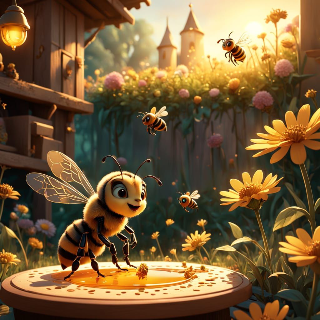 Pixar-Inspired Bee Teacher Enchants Hive with Magical Lesson
