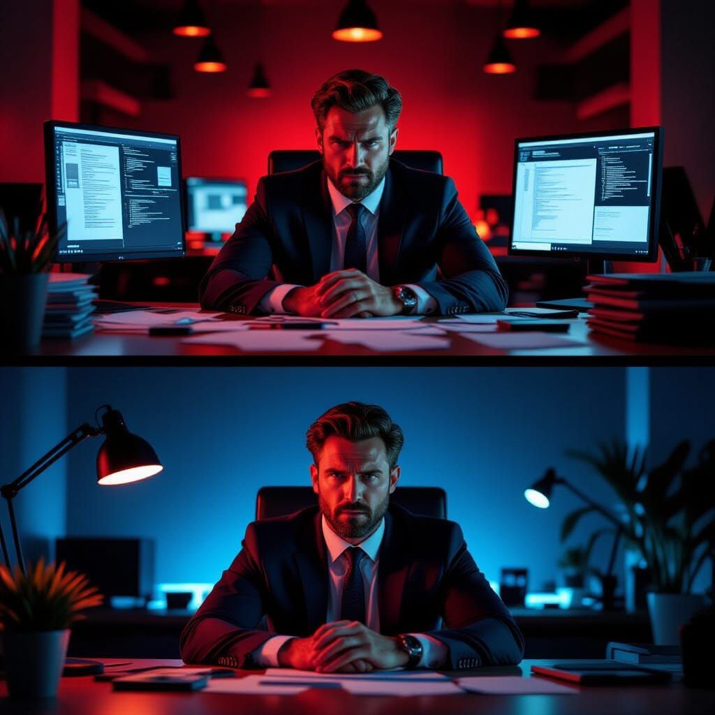 Businessman's Transformation: Chaos to Calm