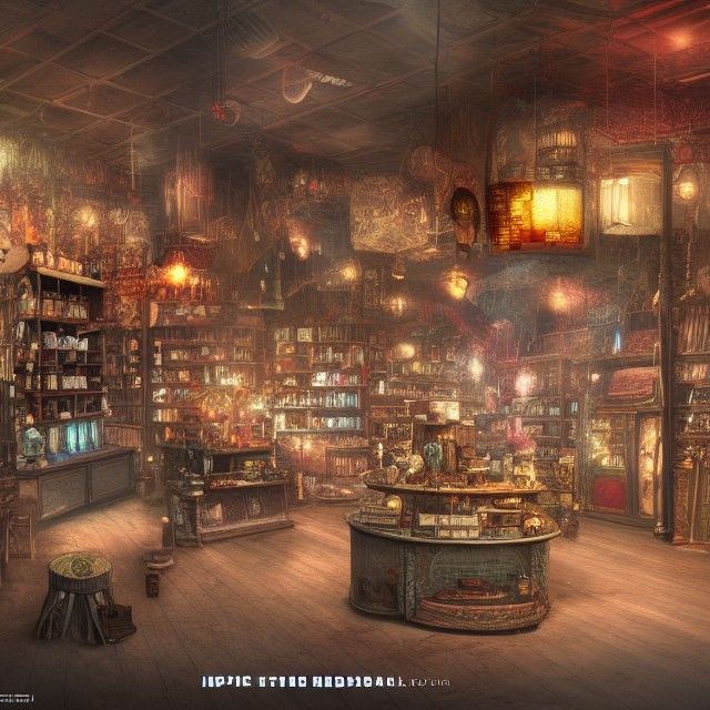 Smoky Head Shop Interior Concept Art