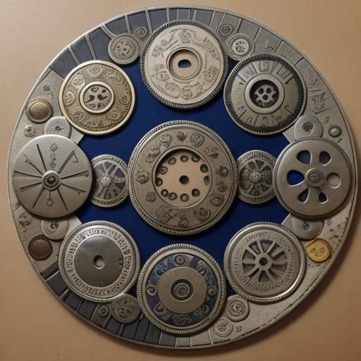 Abstract Circles and Disks in Cubist Style