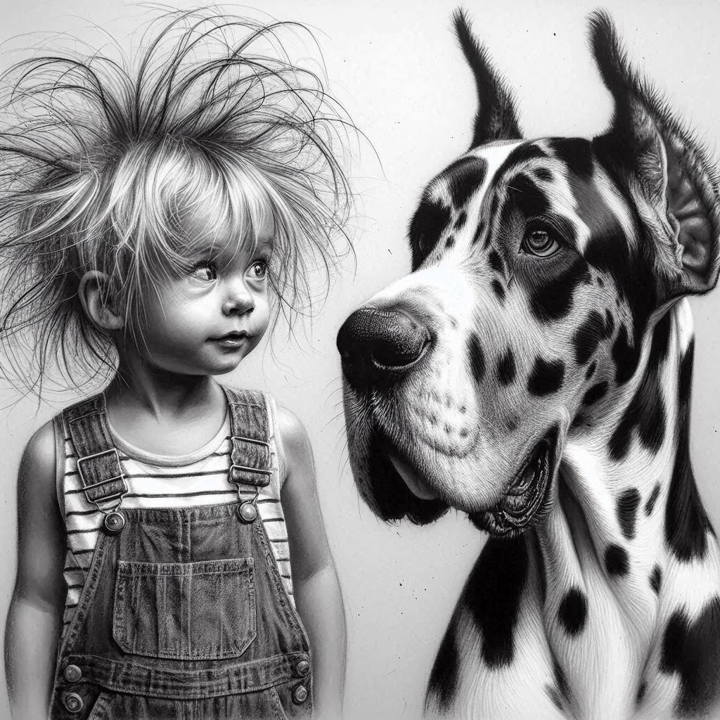 Classic Charcoal Drawing