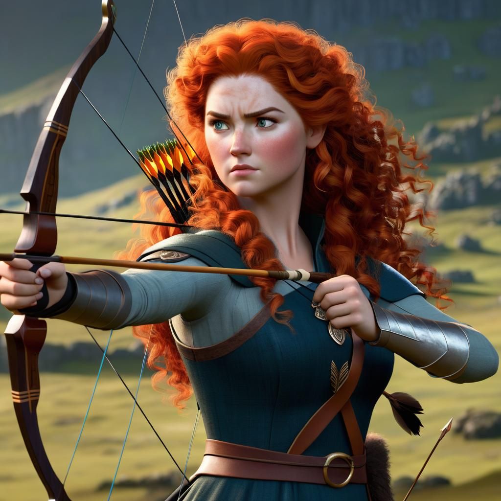 Merida, Scottish Archer, Ready for Adventure