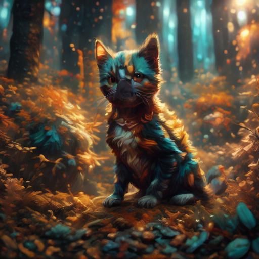 Girl in Fantasy Garden, Digital Matte Painting