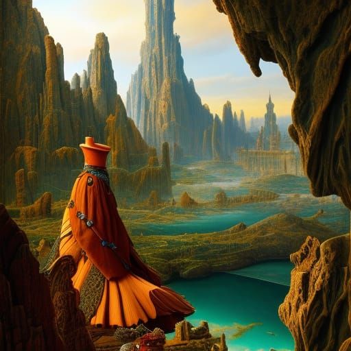 Man and Dog: Surreal Digital Art