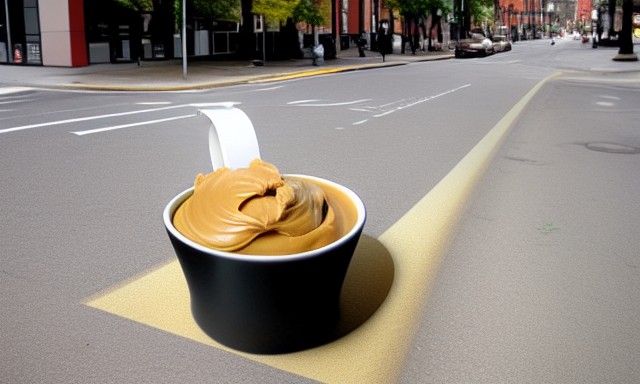 Peanut Butter Google Street View: AI Rendering