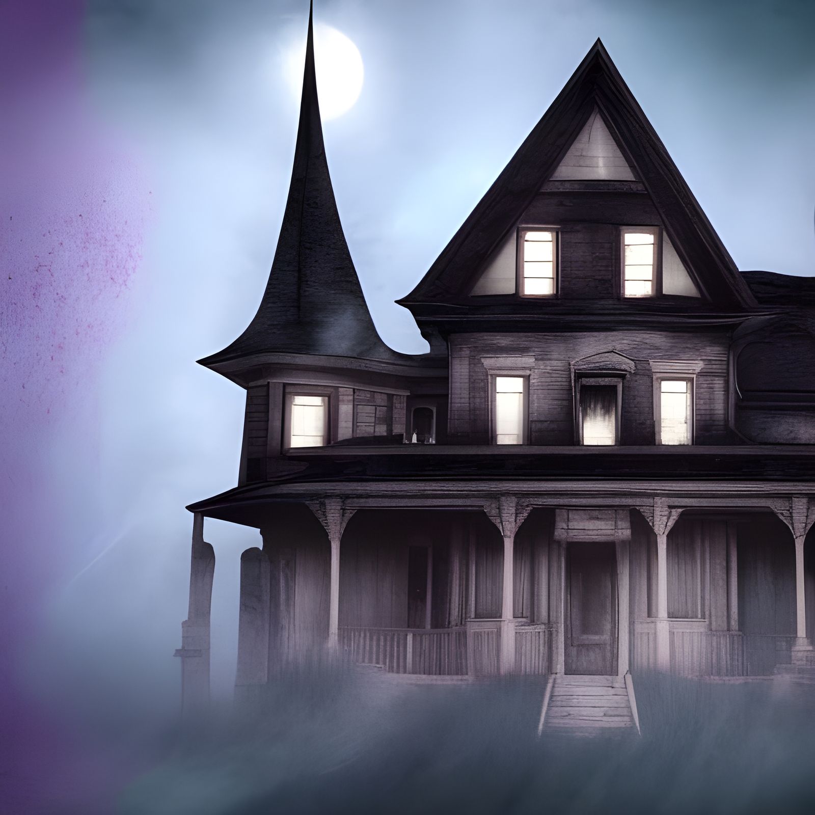 Eerie Haunted House with Paranormal Activity