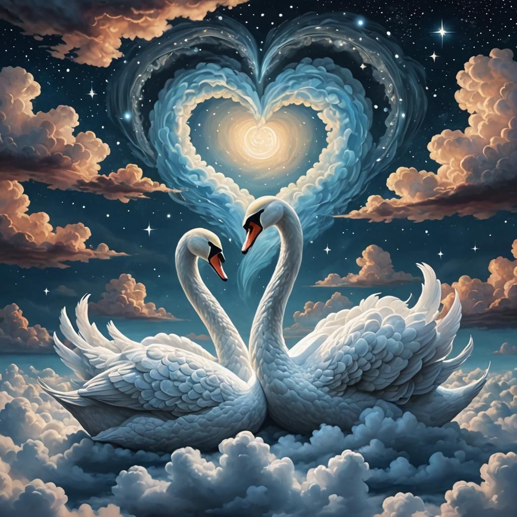 Swan In seventh heaven