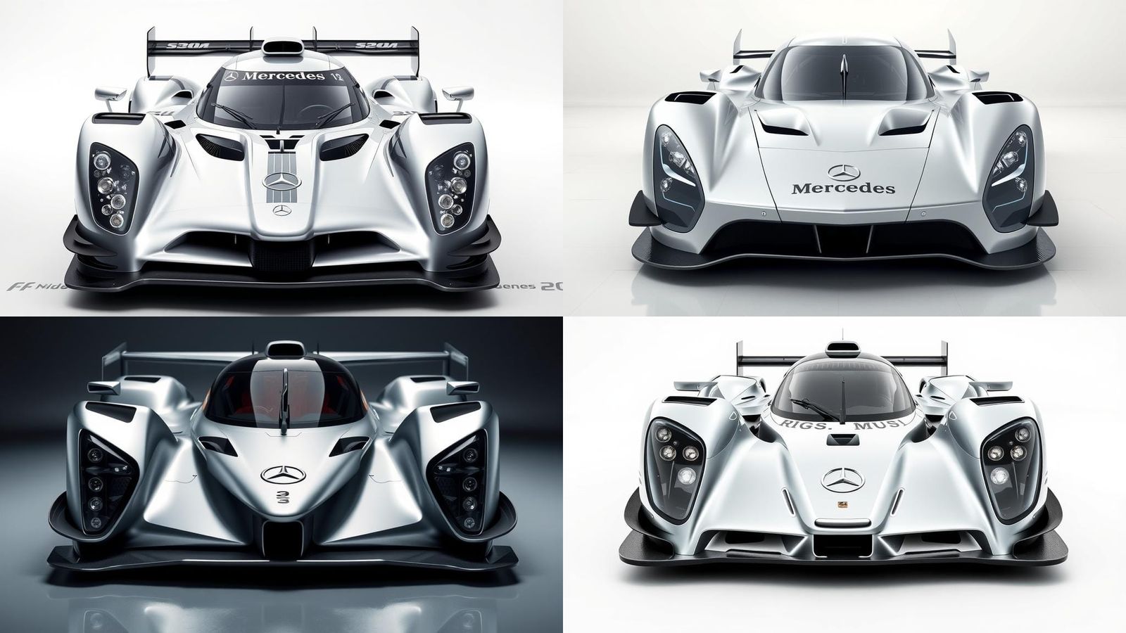 Futuristic Mercedes LMP1 Le Mans Race Car Concept