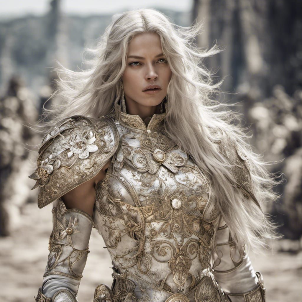 queen white long hair