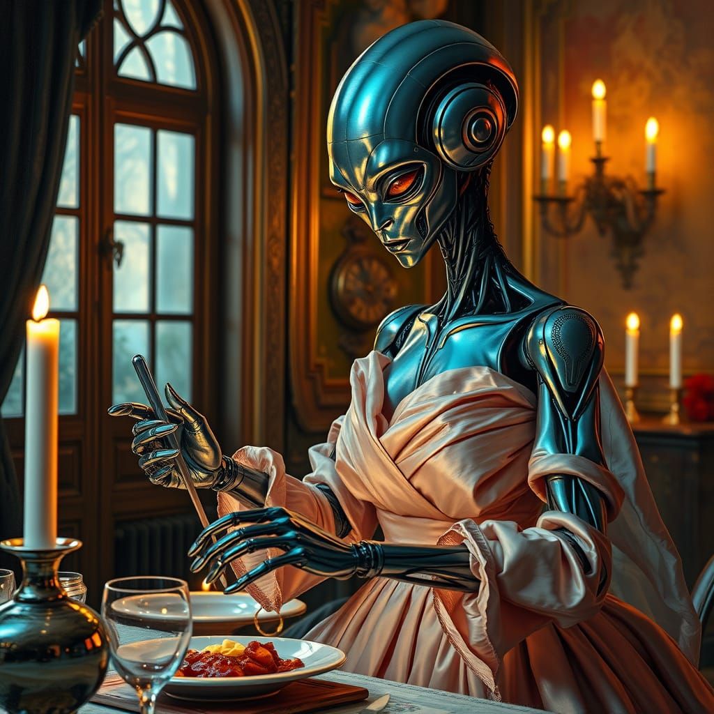 Robot Chef Prepares Gourmet Meal in 18th Century Chateau