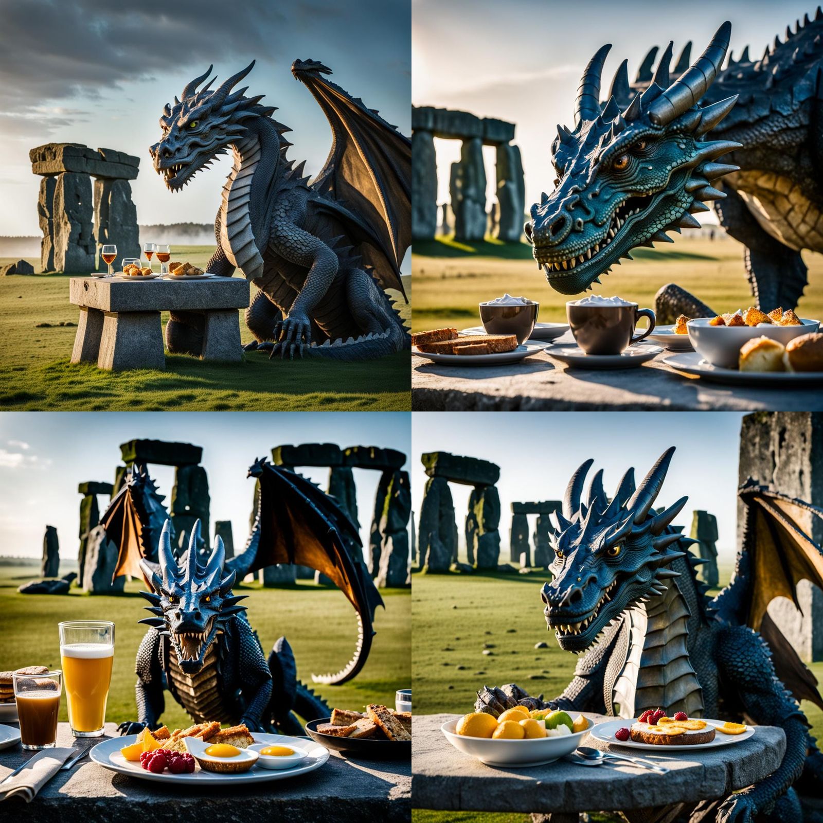Dragon's Morning Meal at Stonehenge: Sharp Focus