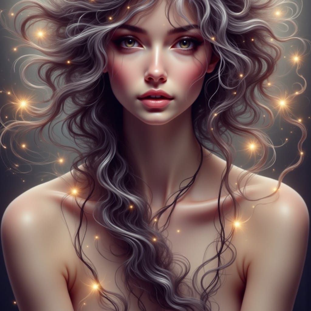 Ethereal Fae in Enchanted Forest, Ash Thorp Style