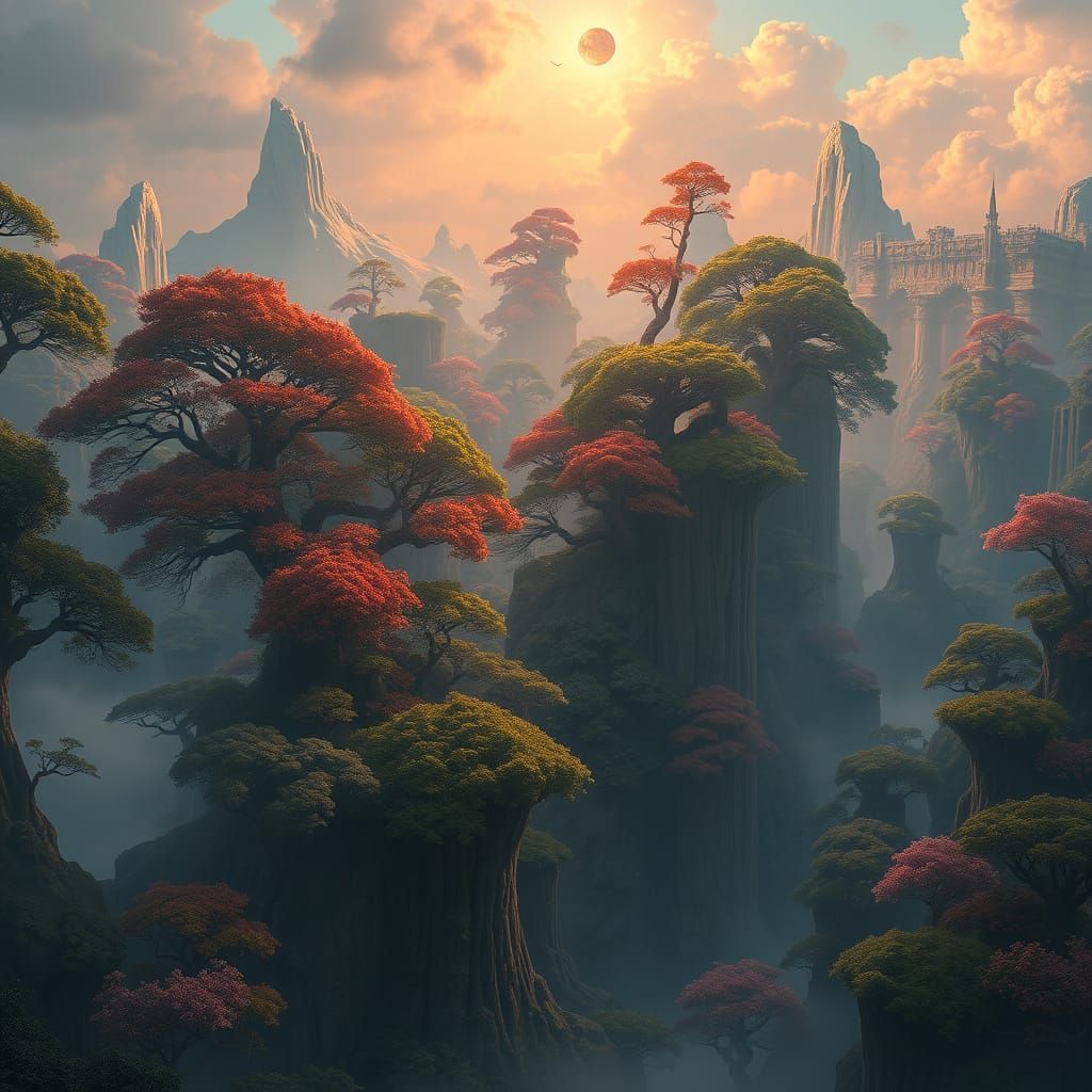 Magnificent Hyperrealistic Landscape with Intricate Details