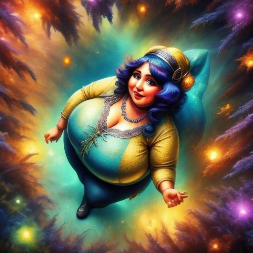 Flapper in Speakeasy in Alcohol Ink Style