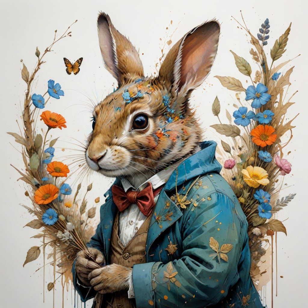 Whimsical Forest Animals in Ascencio Style