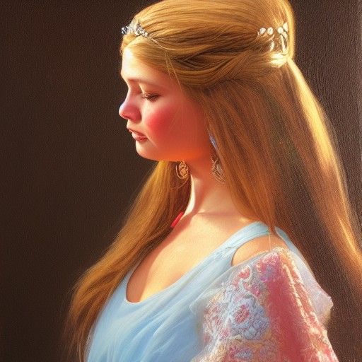 Princess Oil Painting in Gurney Style