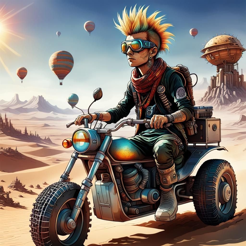 Driving through the wasteland