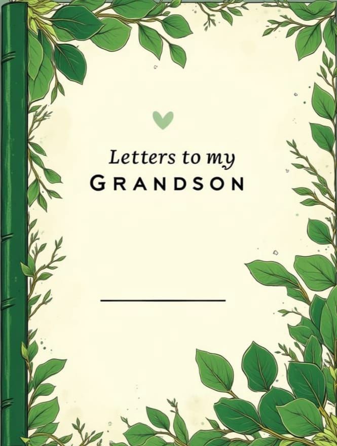 Journal Cover Design: Letters to Grandson with Eucalyptus