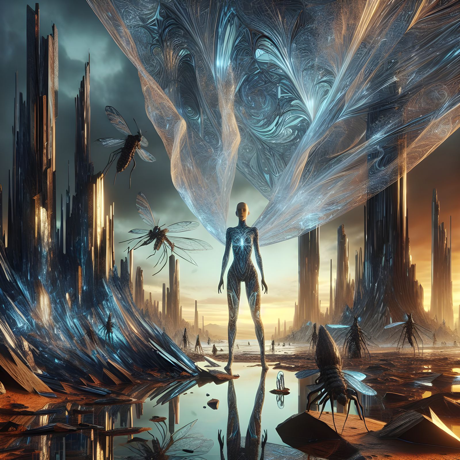 Glass Goddess in a Shattered Realm