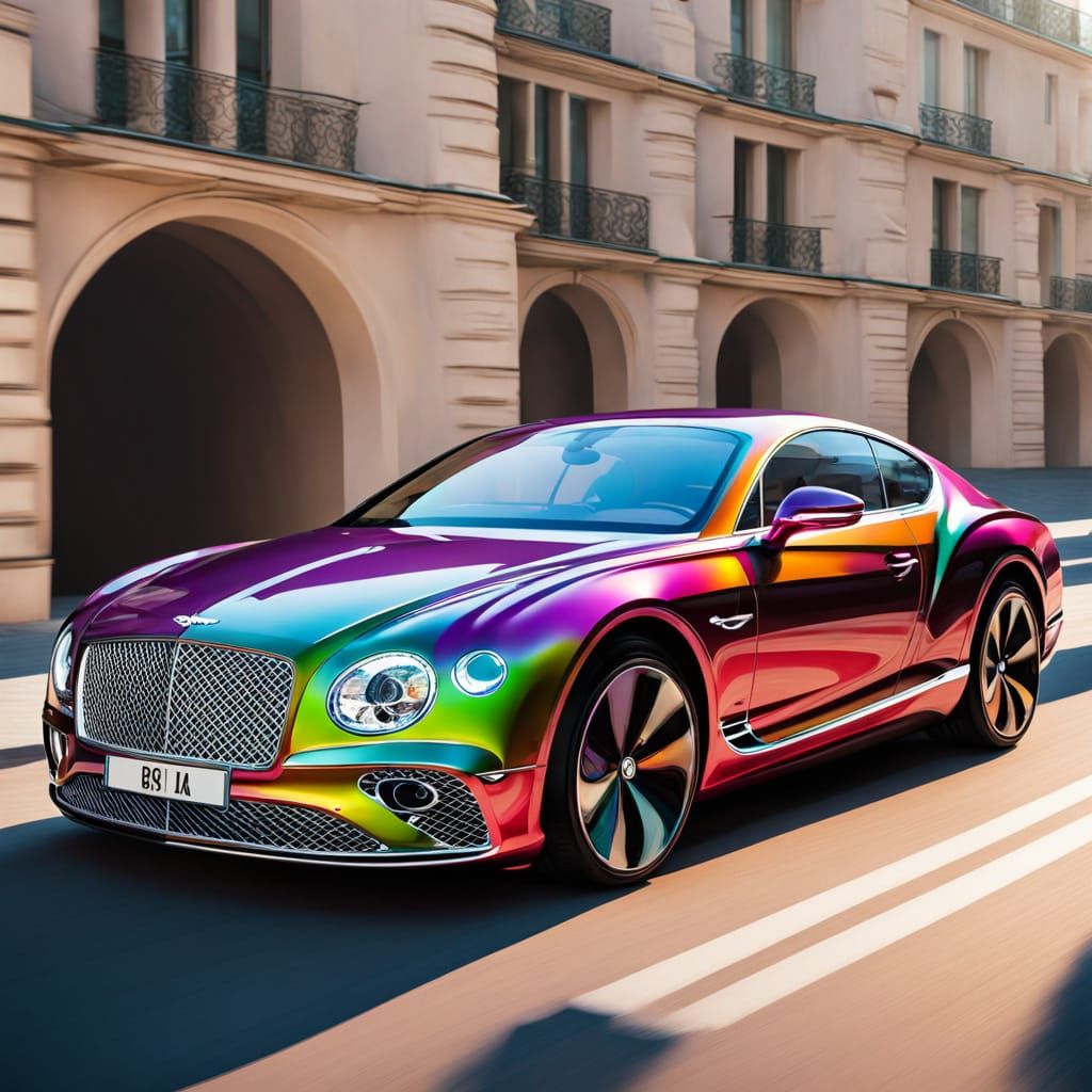 Vibrant Neochrome Bentley's in Modern Style