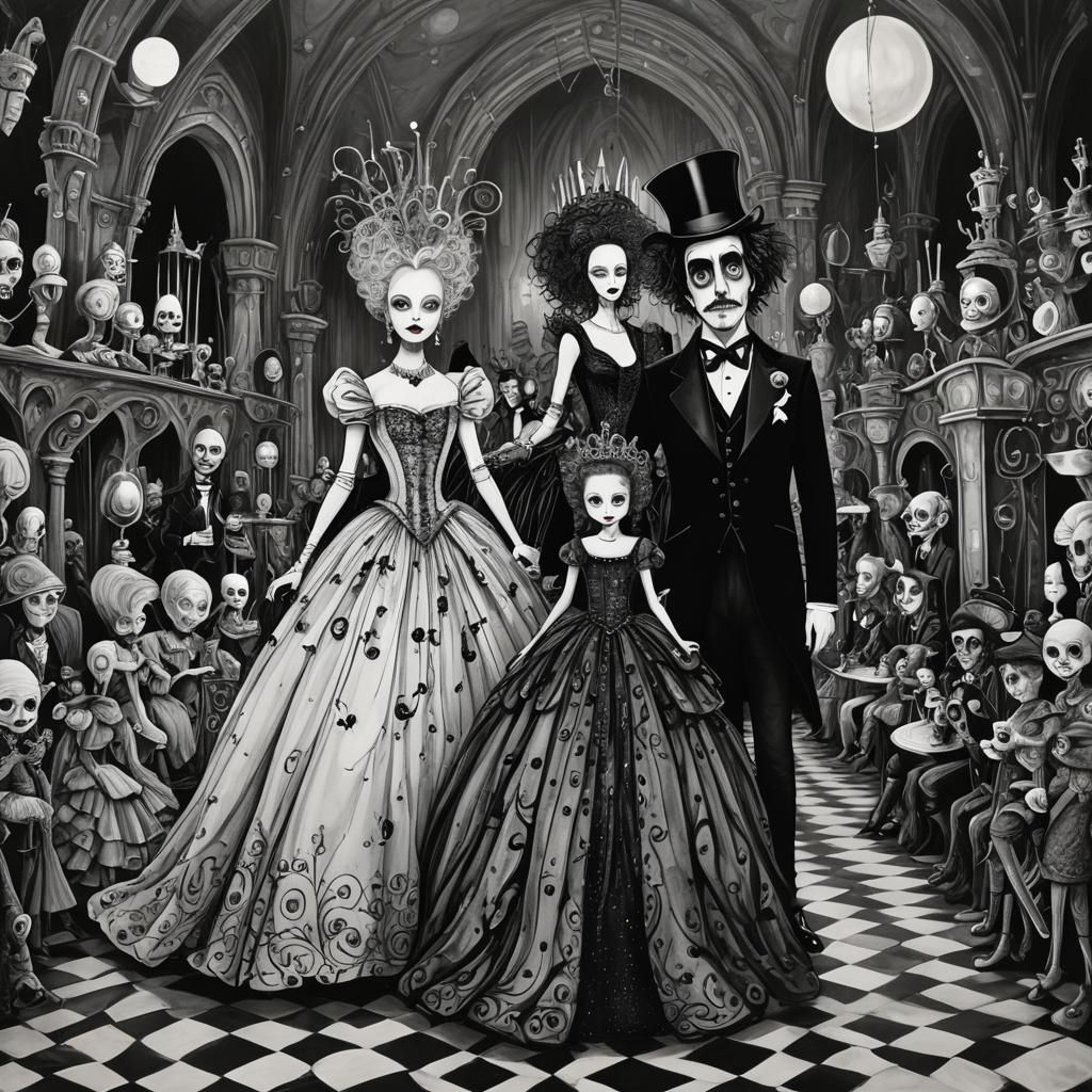 A Tim Burton-esque Queens Ball