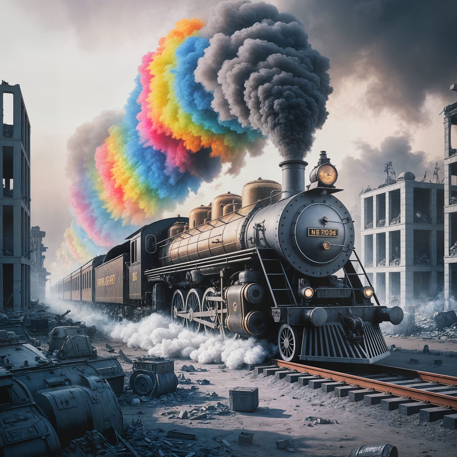 Peace Train Rolls Through a War-Torn City in Vibrant Contras...