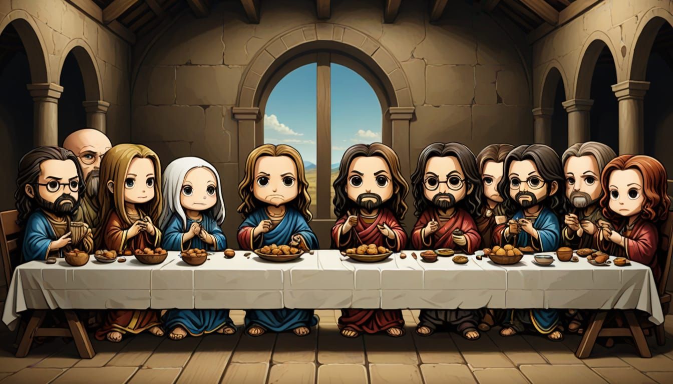 Leonard DaVinci’s Last Supper Chibi