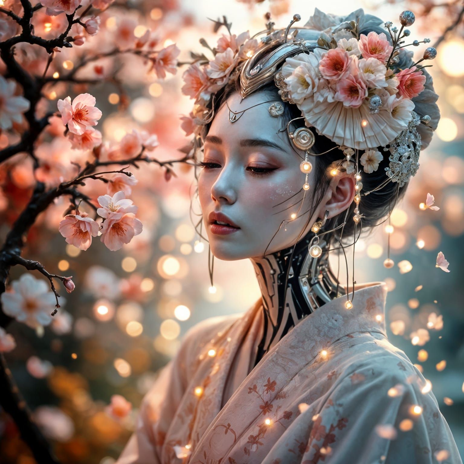 Inspired by "Cyborg Geisha" created by Miraltar @Miraltar