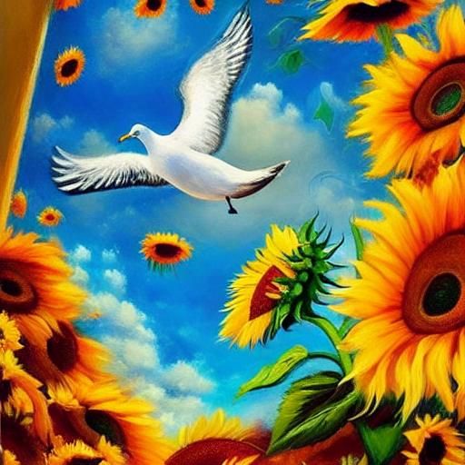 Surrealist Guitarist Balcony Serenade in Impressionist Oil