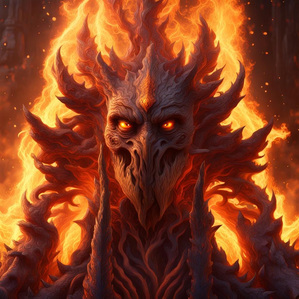 Spirit of Fire: Detailed Matte Painting