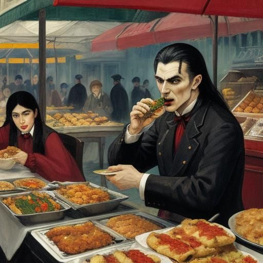 Vampires Feast on Street Food: Expressionist Horror
