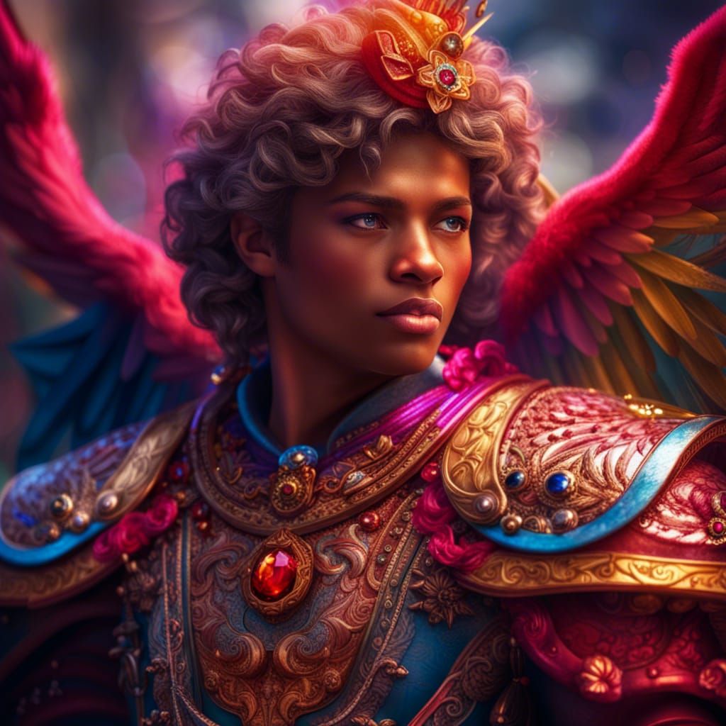 Angelic Paladin Celebrates Joyous Festival