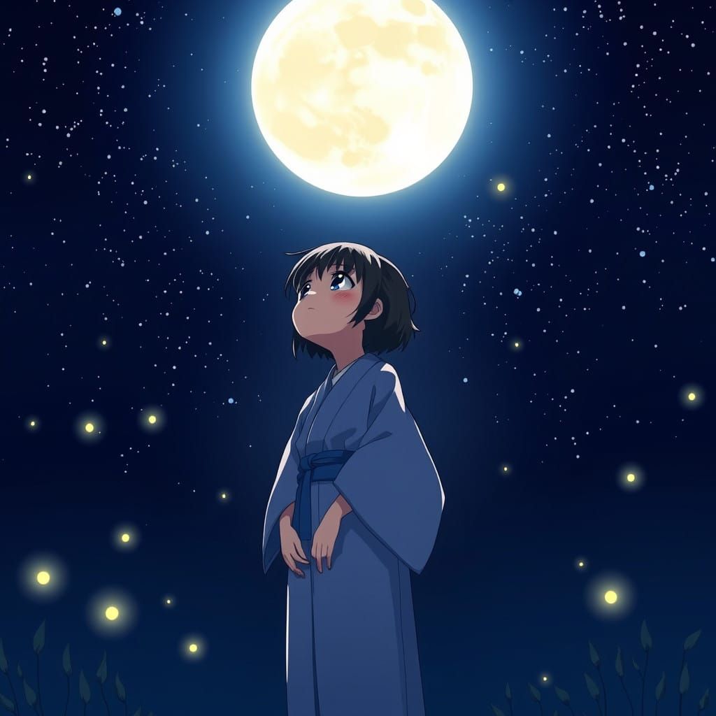 Enchanted Spirited Away Starry Night with Chihiro
