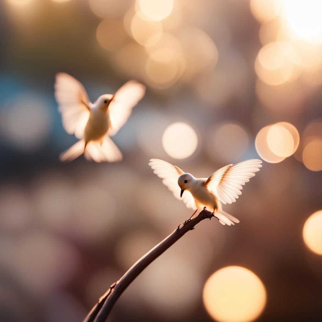 Angelic Birds in Flight: Professional Photography