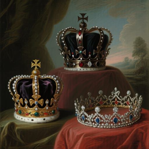 Regal Vampire Crowns and Tiaras in Baroque Style