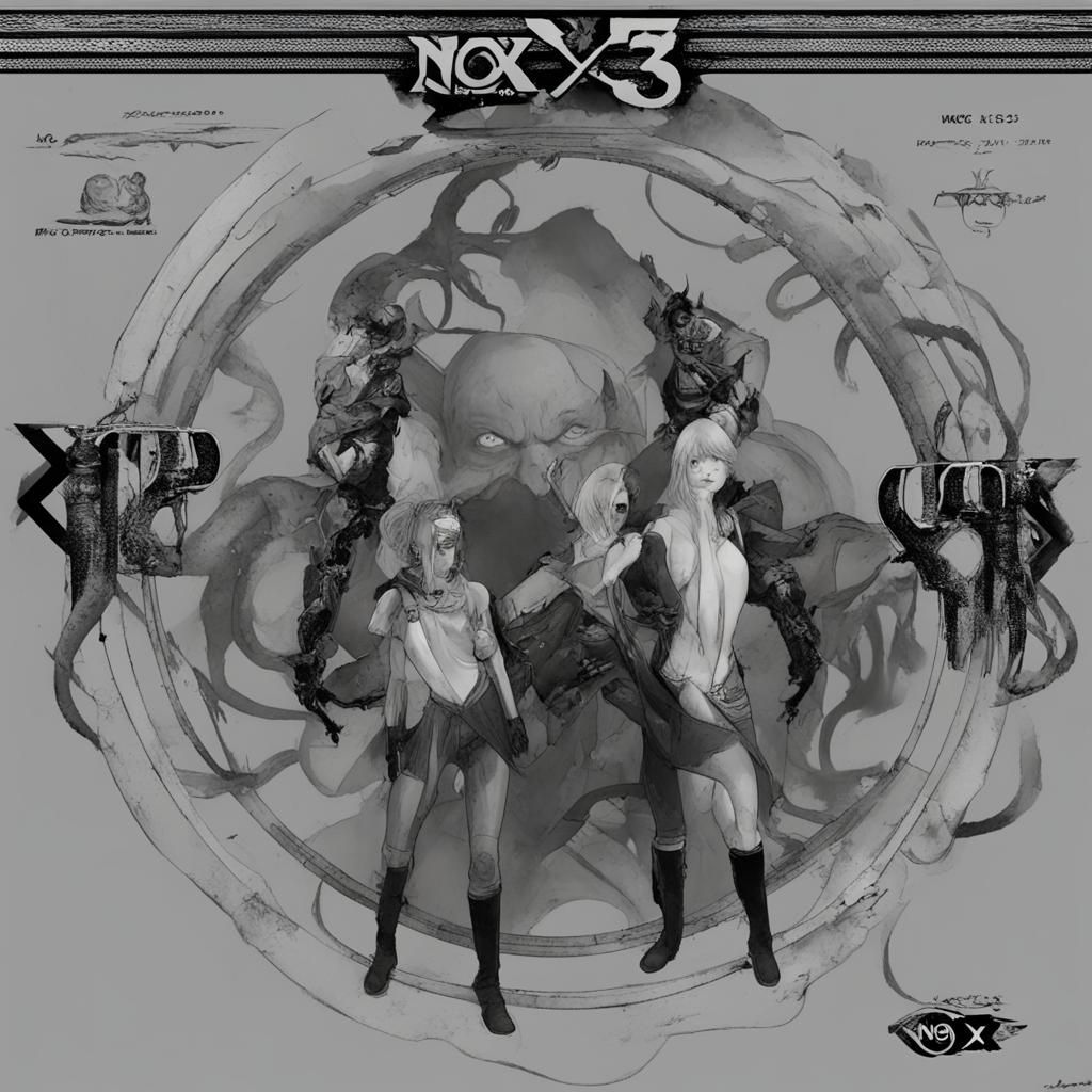 Abstract Image Inspired by 'NOX33' Text Prompt