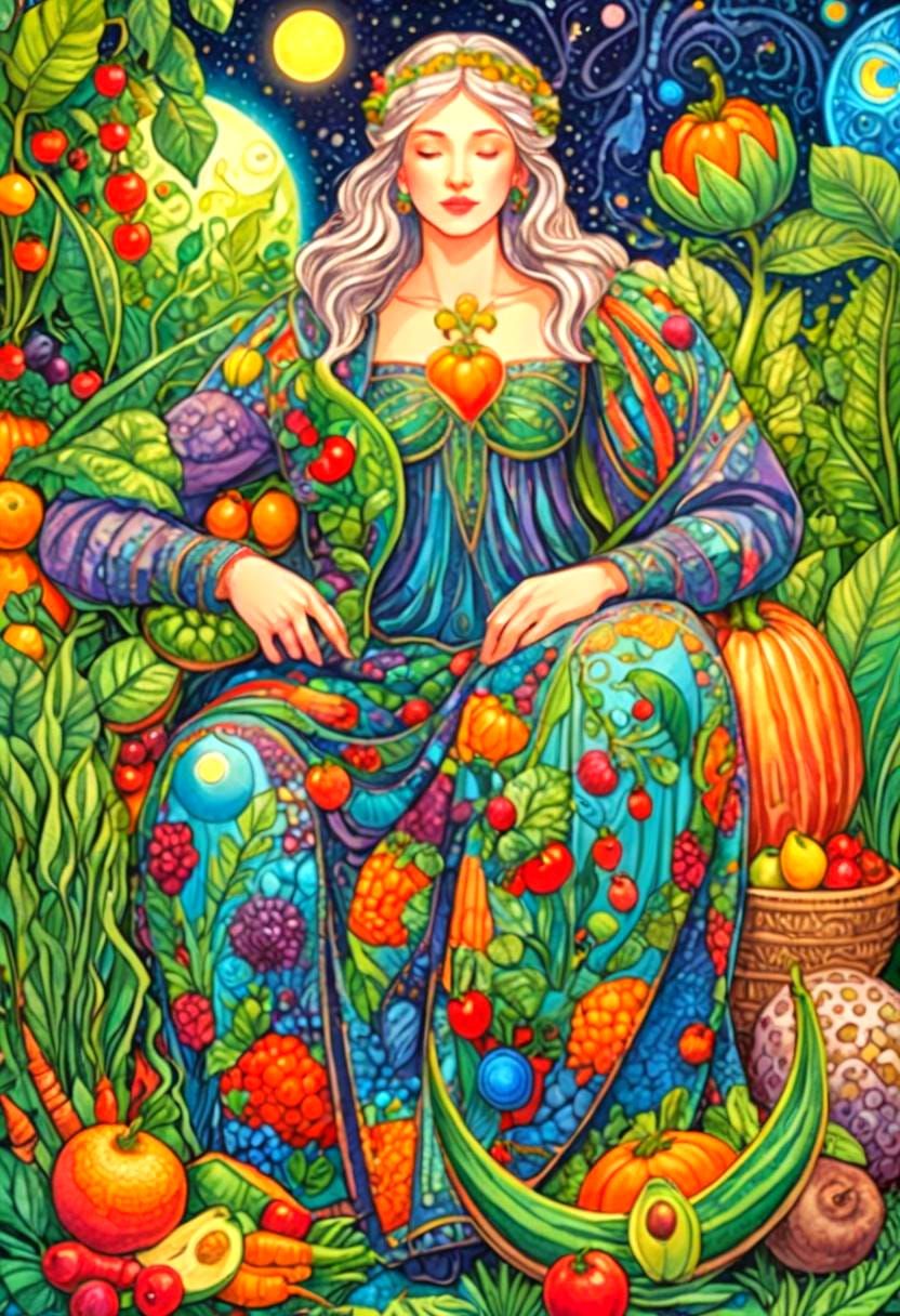 Mother Earth Garden: Colorful Visionary Art