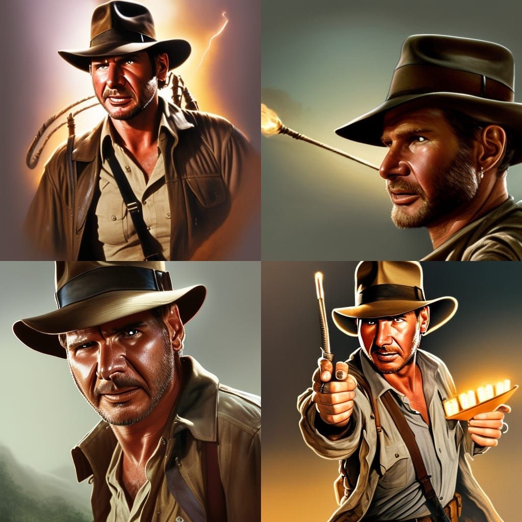 Indiana Jones Matte Painting in Raiders of the Lost Ark